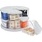 Deflecto Canister Carousel Organizer, White 3901CR - alternate 9